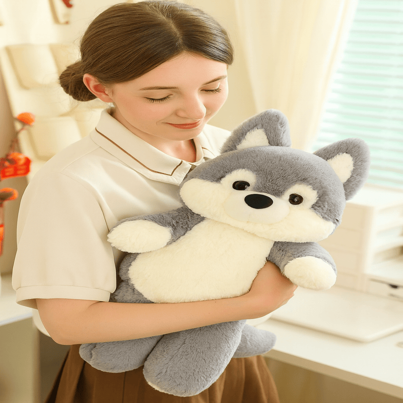 Peluche loup habillé