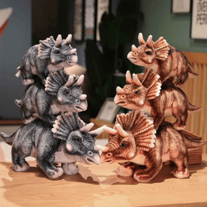 Peluche Tricératops réaliste