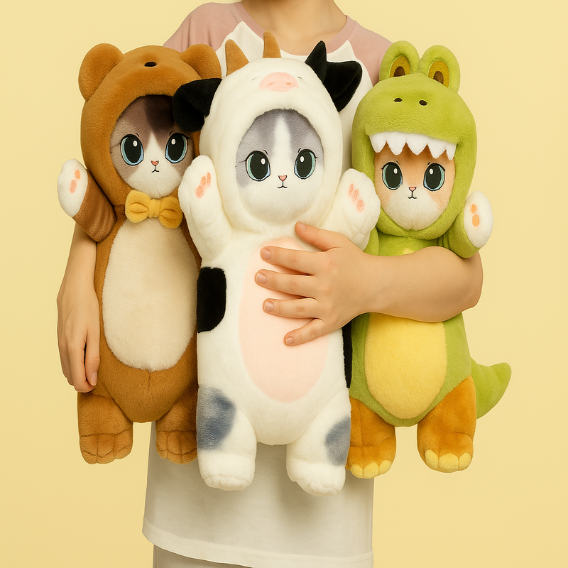 Peluche chat déguisé