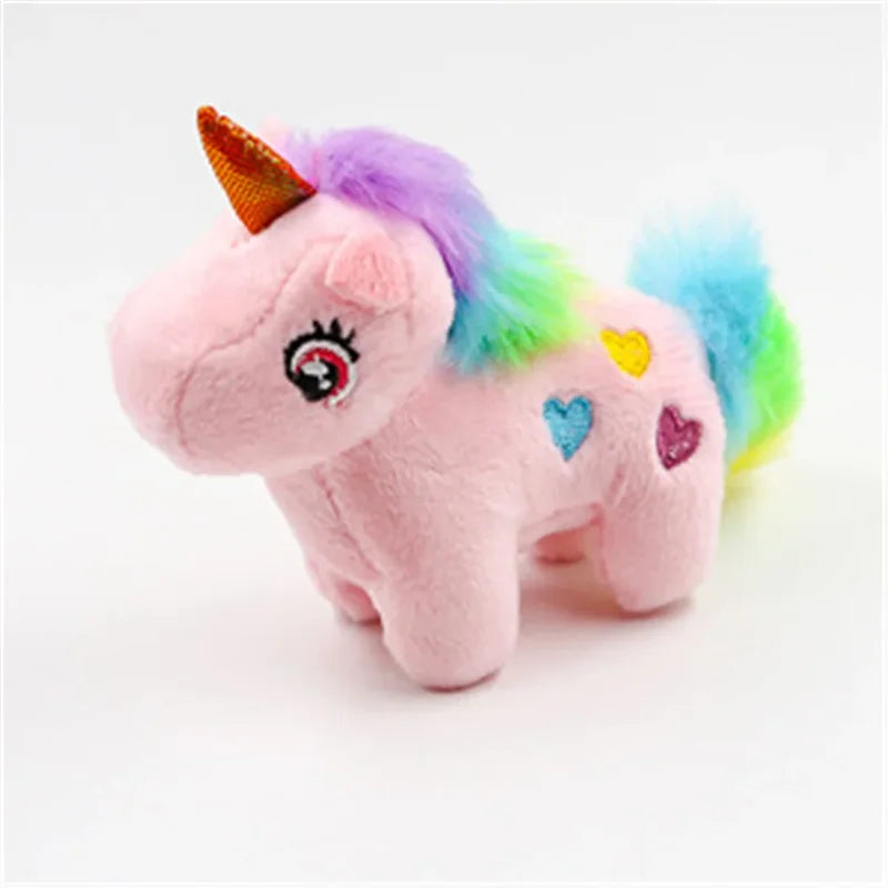 Mini peluche licorne multicolore