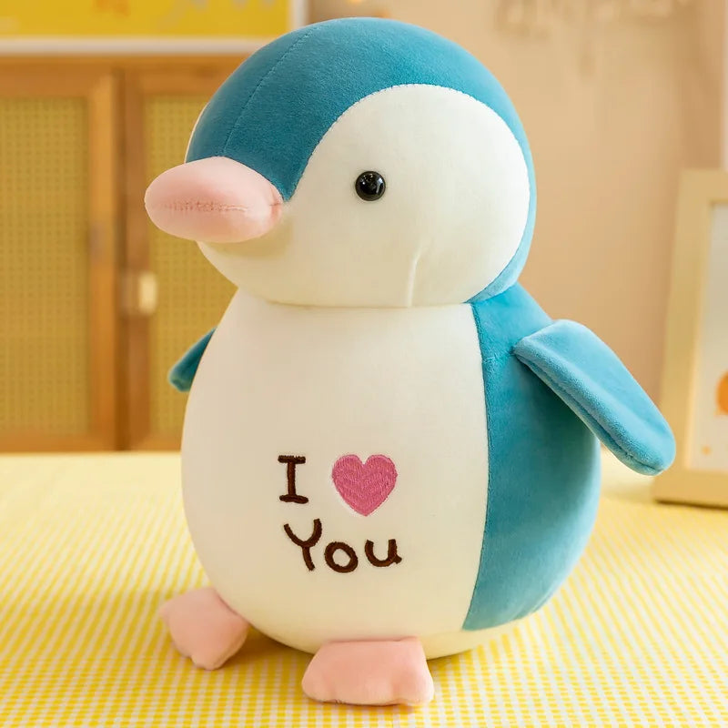 Peluche pingouin I love you