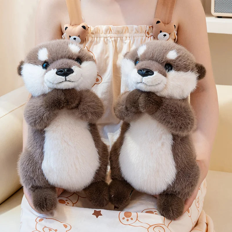 Peluche loutre à câliner