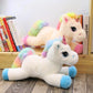 Peluche licorne arc-en-ciel kawaii