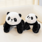 Deux peluches panda super douce sur canape