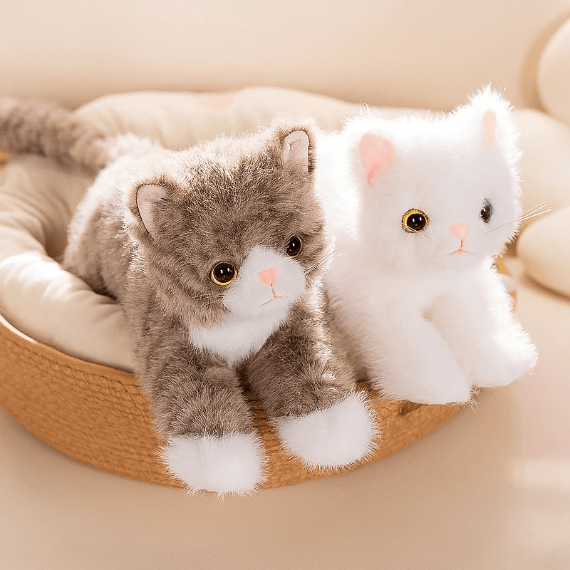 Grande peluche de chat réaliste