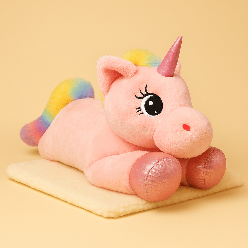 Grande peluche licorne rose