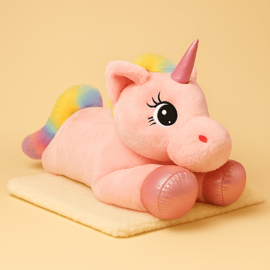 Grande peluche licorne rose