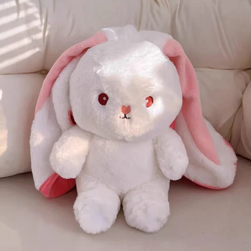 Peluche lapin transformation