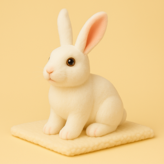 Peluche lapin réaliste