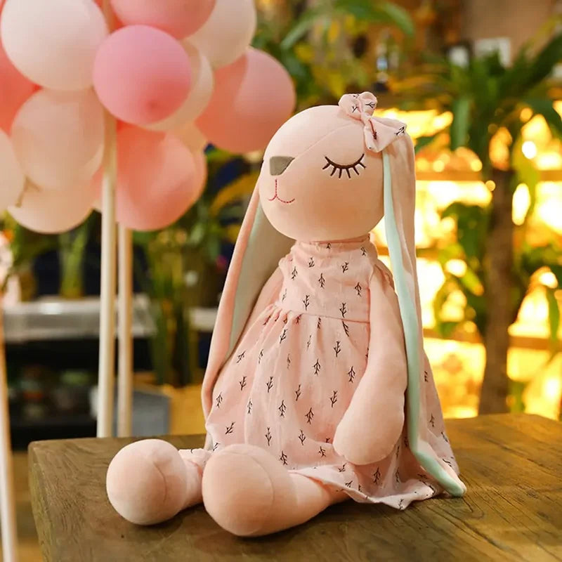 Peluche lapin endormi