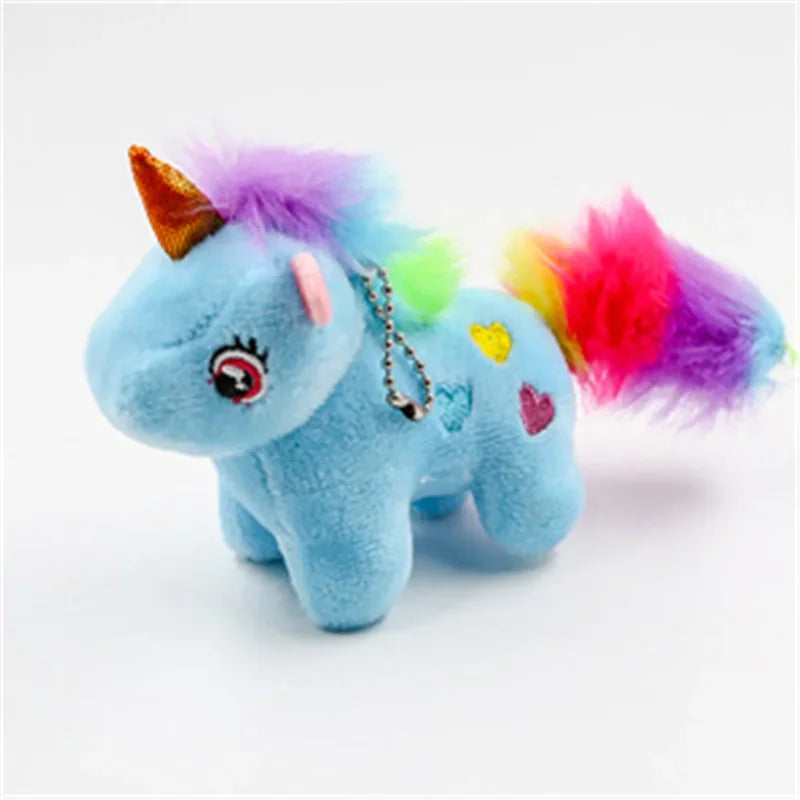 Mini peluche licorne multicolore