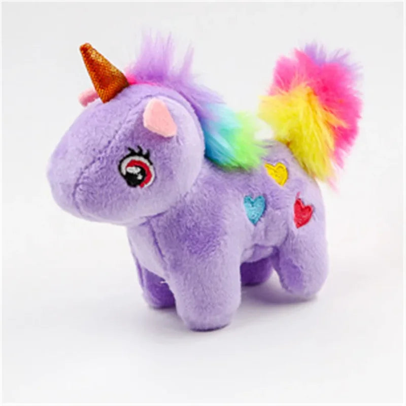 Mini peluche licorne multicolore