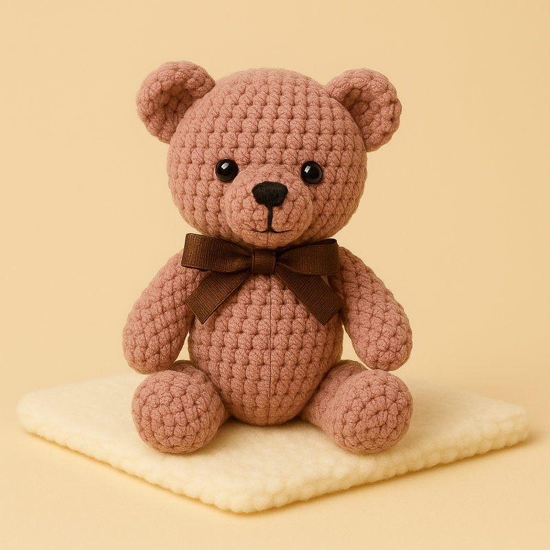 Petit ours en peluche au crochet