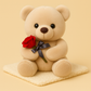 Ours en peluche avec une rose