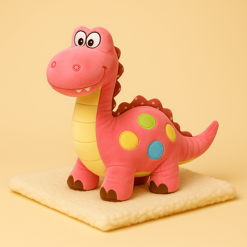 Peluche brontosaure coloré