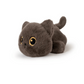 Peluche chat mignon gris sur fond blanc