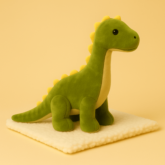 Peluche diplodocus réaliste coloré