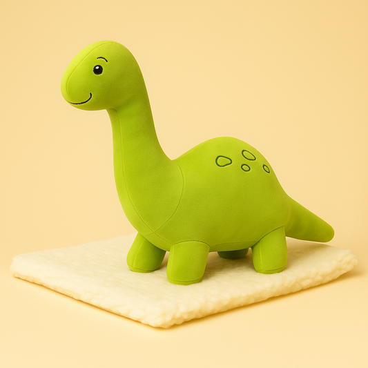 Peluche diplodocus verte