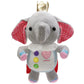 Peluche Éléphant Roi de face sur fond blanc