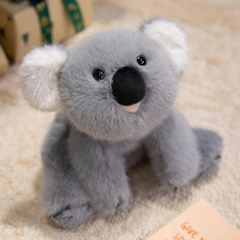 Peluche koala kawaii sur moquette