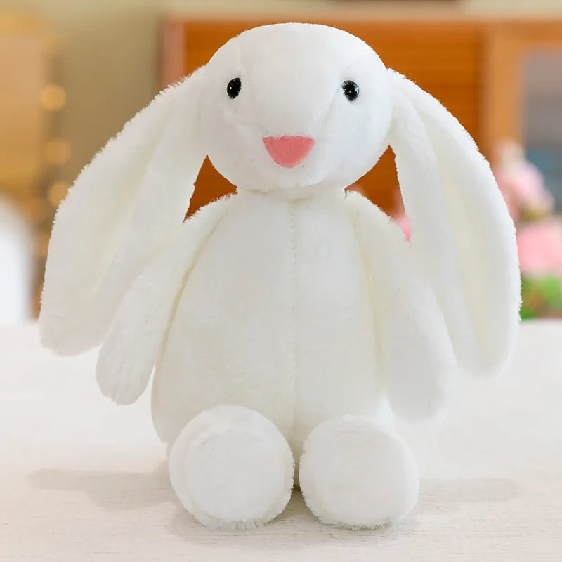 Peluche lapin coloré à longues oreilles