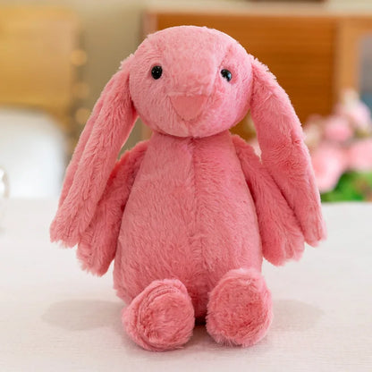Peluche lapin coloré à longues oreilles