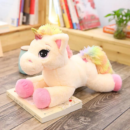 Peluche licorne arc-en-ciel kawaii