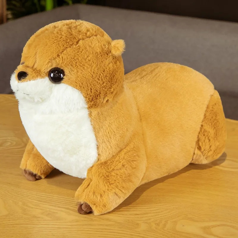 Peluche loutre réaliste