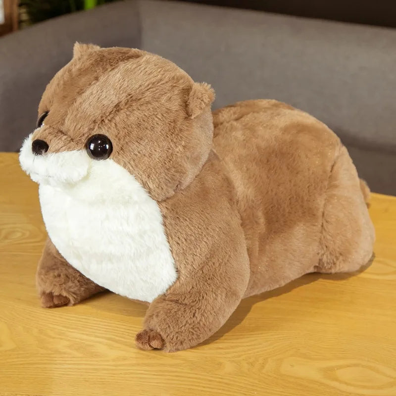 Peluche loutre réaliste