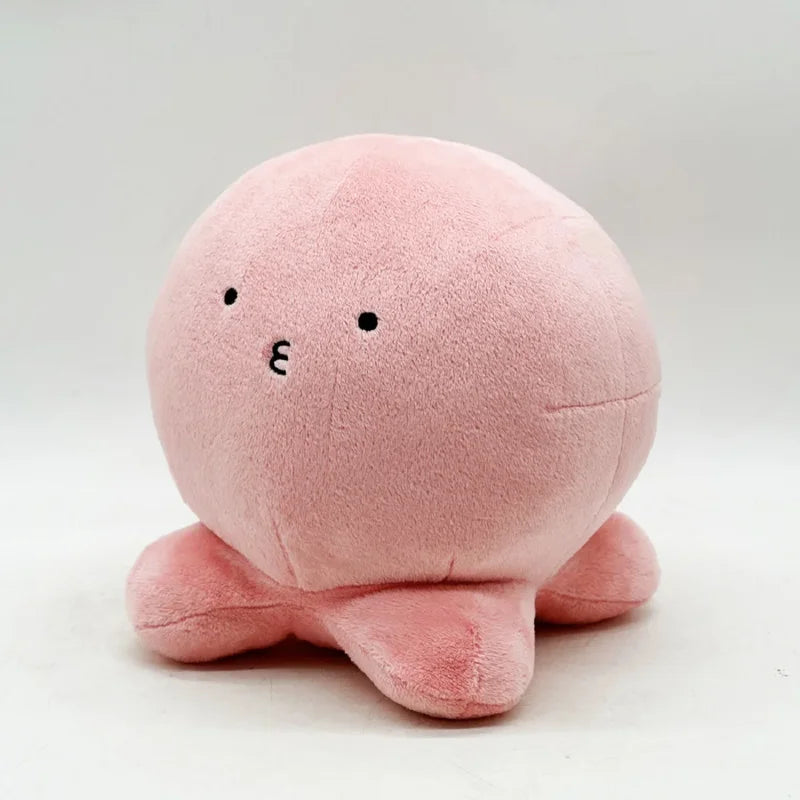 Peluche pieuvre mignonne sur fond 