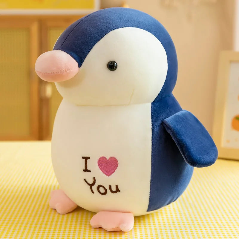 Peluche pingouin I love you