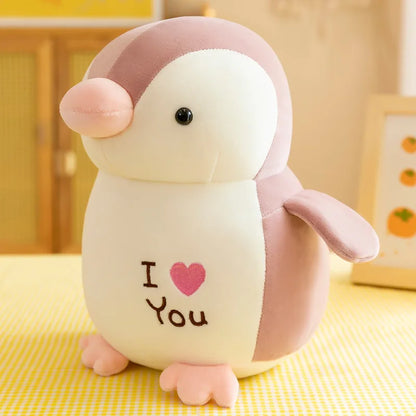 Peluche pingouin I love you