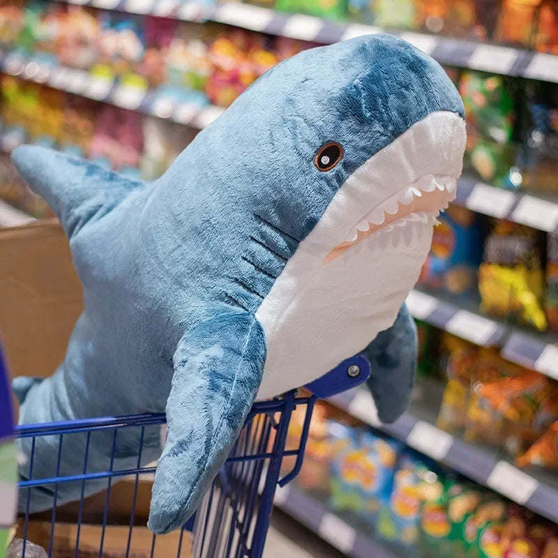 Peluche requin bleue