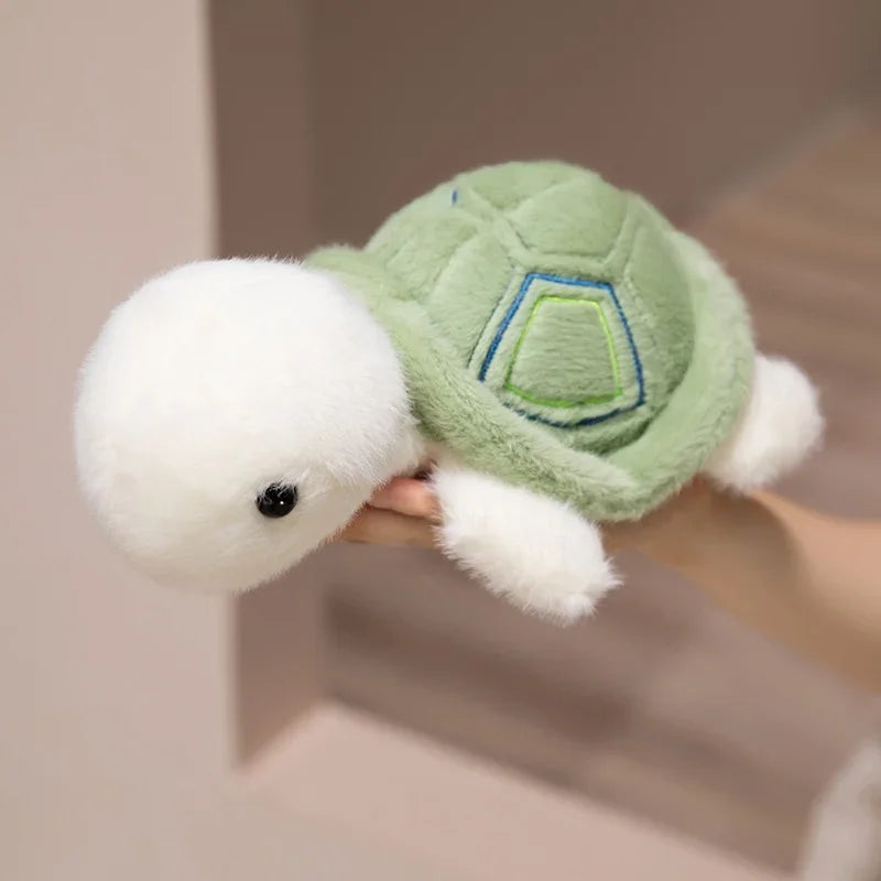 Peluche tortue blanche