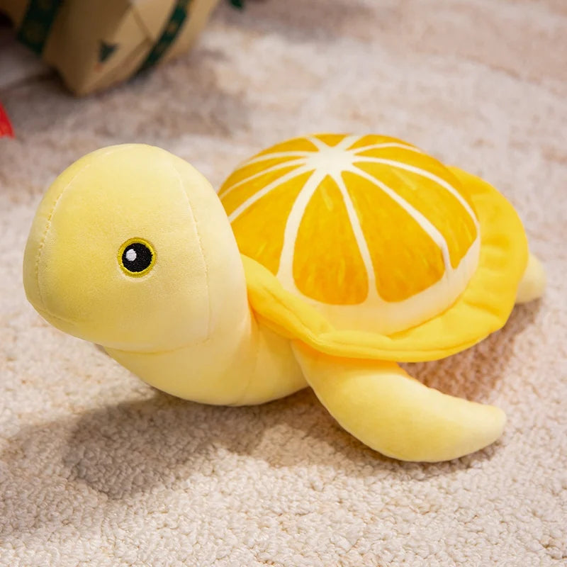 Peluche tortue citron