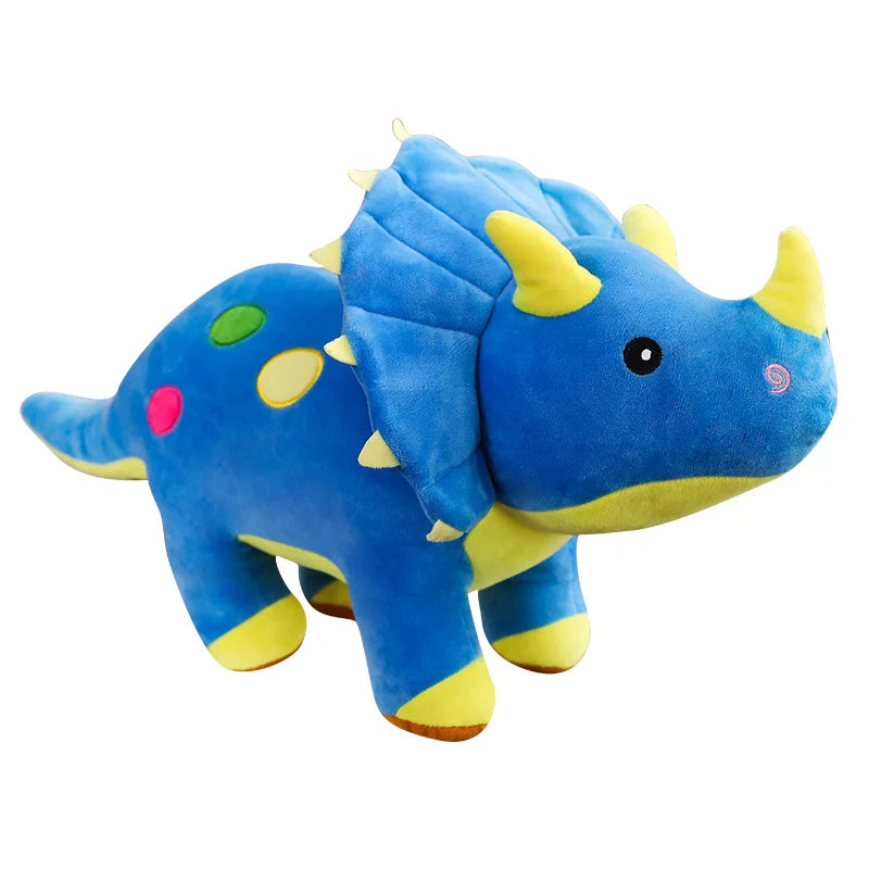Peluche tricératops coloré