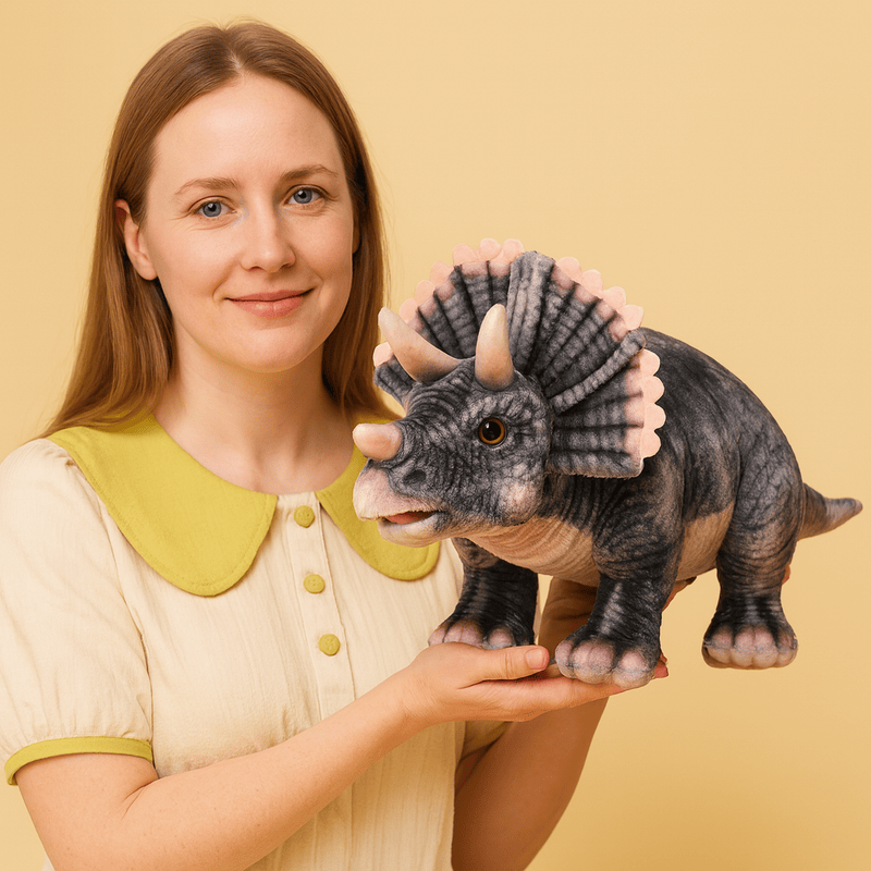 Peluche Tricératops réaliste