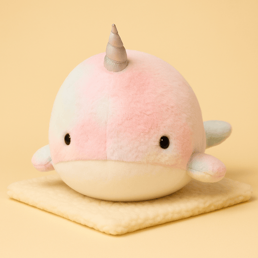 Peluche baleine licorne