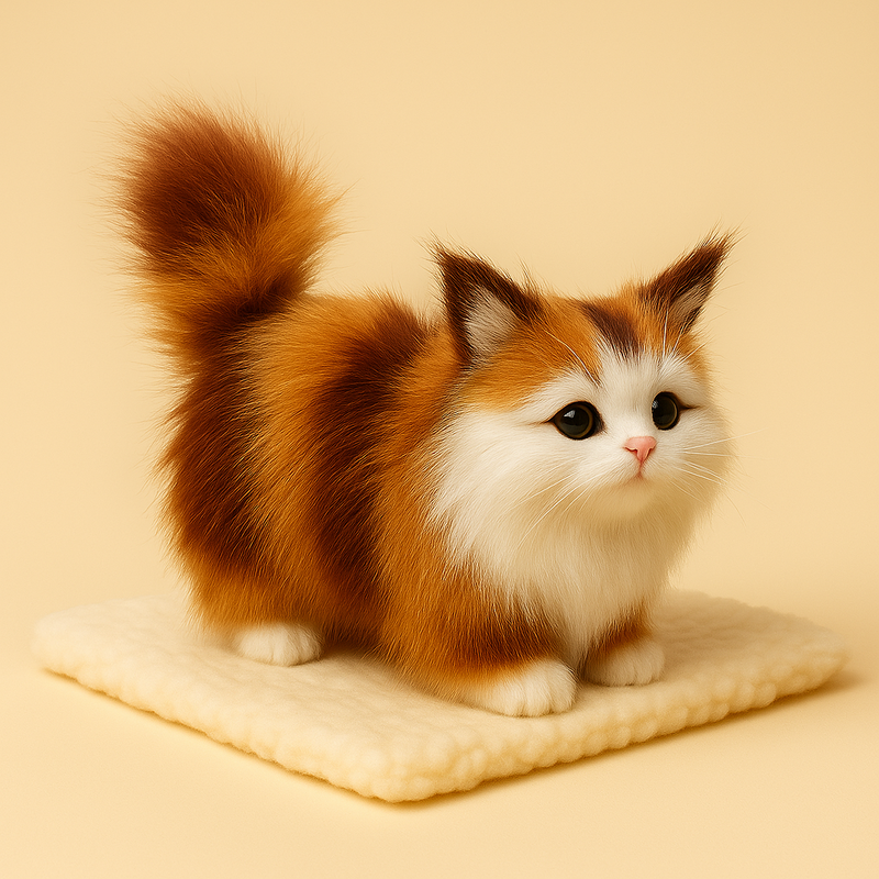 Peluche de chat réaliste