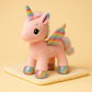 Peluche licorne arc-en-ciel