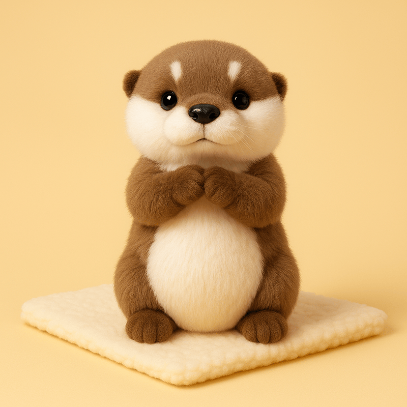 Peluche loutre à câliner
