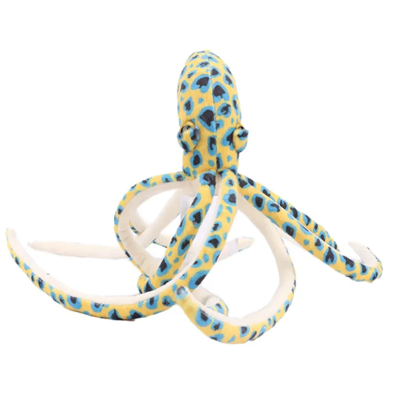 Peluche pieuvre à pois