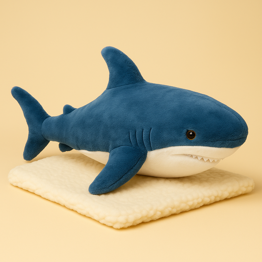 Peluche requin bleue