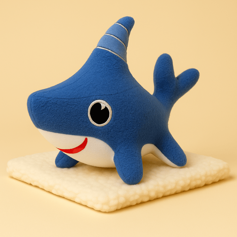 Peluche requin chien