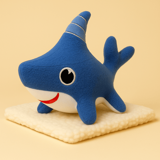 Peluche requin chien