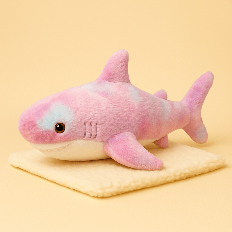 Peluche requin violette