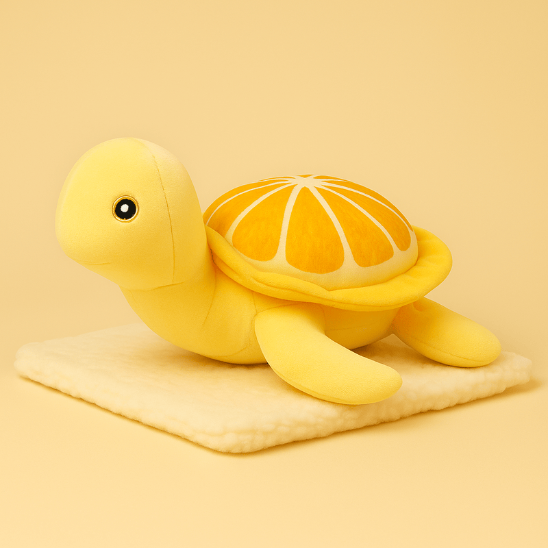 Peluche tortue citron