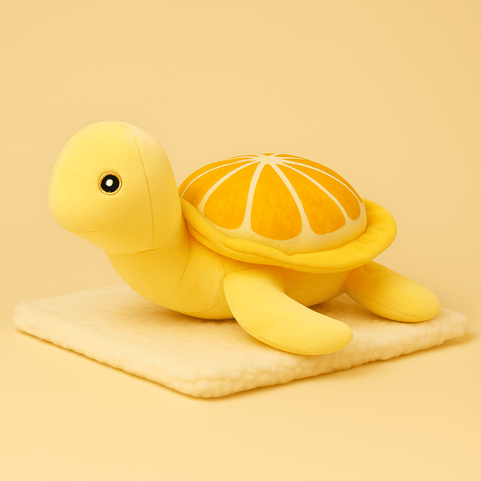 Peluche tortue citron