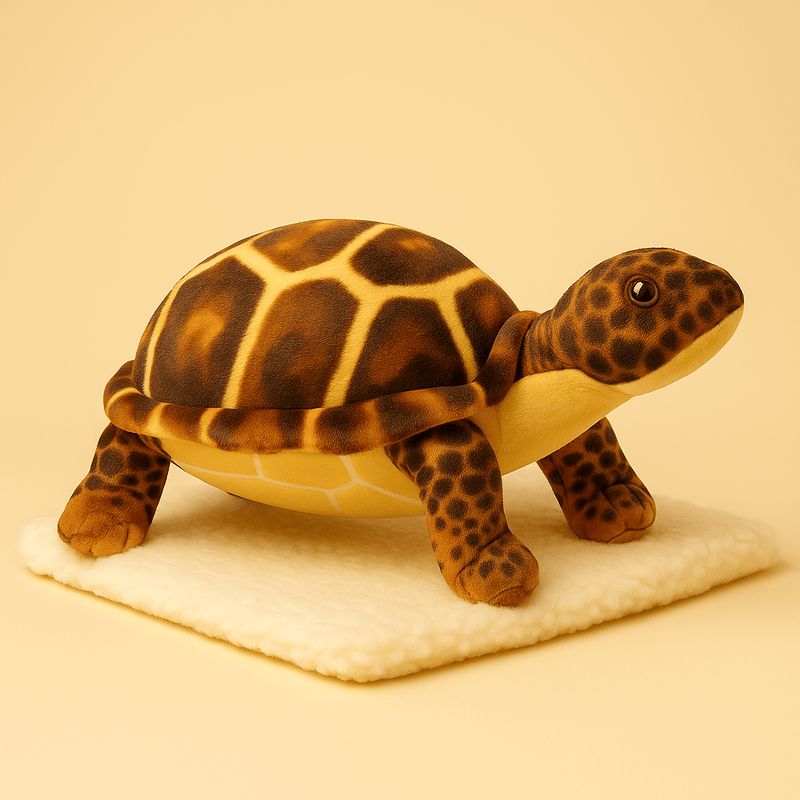 Peluche tortue écailles
