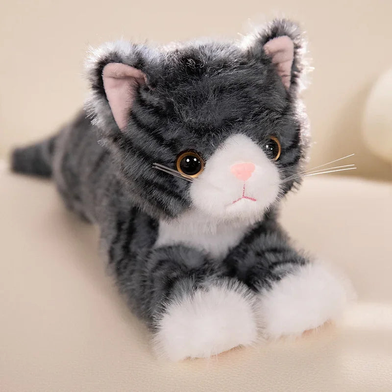 Grande peluche de chat réaliste